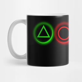 Controller Buttons Neon Mug